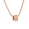 Minimalist Stainless Steel Round Clavicle Necklace - Slim & Stylish