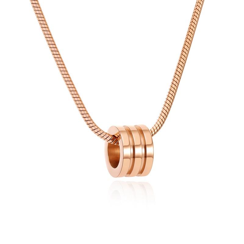 Minimalist Stainless Steel Round Clavicle Necklace - Slim & Stylish
