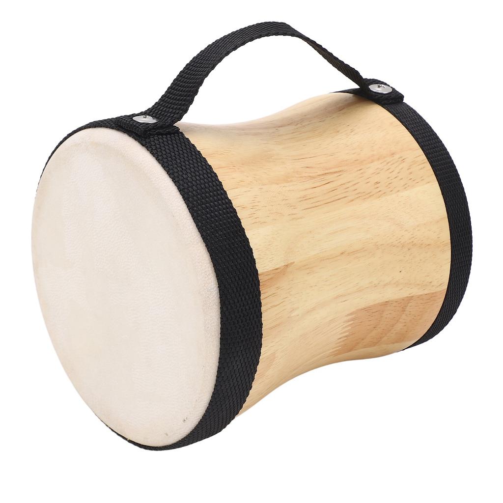 Ручной барабанный комплект, деревянный, с овчиной, профессиональный ударный инструмент, барабан с палочкой, черный