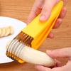 Banana Slicer Stainless Steel Manual Food Slicer Multifunctional Strawberry Cucumber Carrot Egg Cutter for Home Outdoor