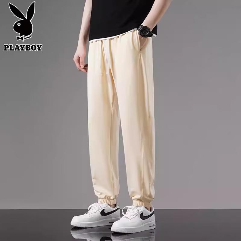 PLAYBOY Men's Summer Slim Fit Jogger Pants