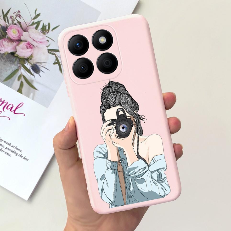 Women Fashion Girly Phone Case For Huawei Honor X9b Honor X8b Coque Funda Flower Pattern Soft Silicone Funda HonorX9b 5G Coques