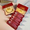 3D Pop-Up Красный Конверт-Открытка на День Рождения 6 Кармашков для Карт Золотая Музыкальная Открытка со Светом Красная Складная
