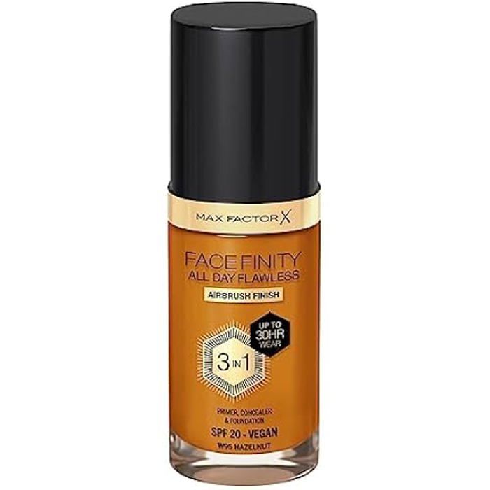 Тональный крем - MAX FACTOR - Facefinity All Day Flawless - Оттенок W95-hazelnut - 30 мл - Для всех типов кожи
