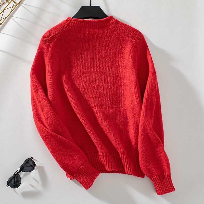 Plus Size Christmas Tree Women's Knit Sweater 2024 Autumn and Winter New Round Neck Pullover Christmas Day Sweater