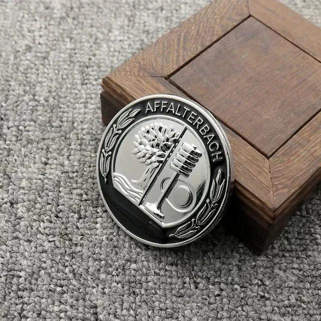 C200 E200 For Mercedes Benz Auto Door Windows Badge For AMG Hood Sticker 65mm AFFALTERBACH AMG Emblem Sticker for Mercedes Benz