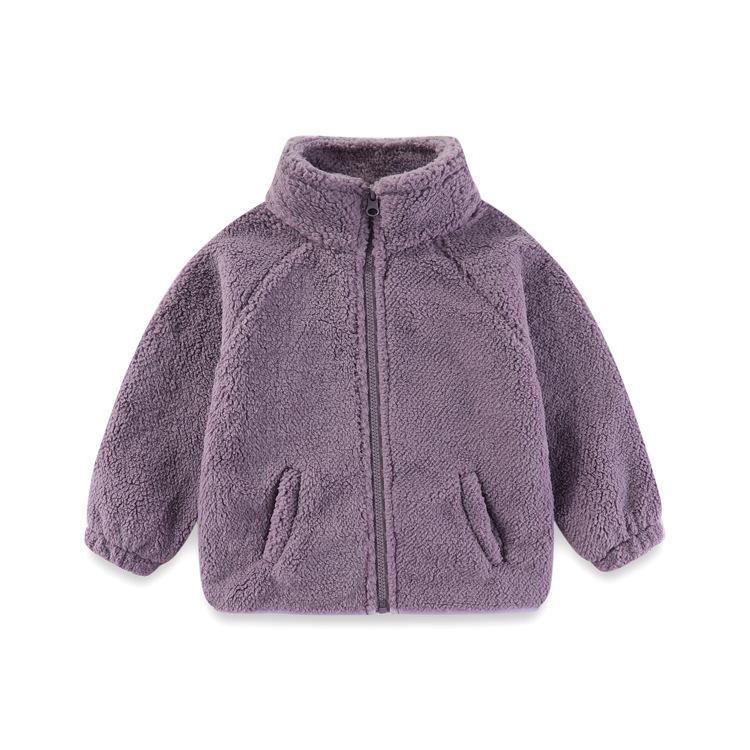 Boys Jacket Autumn Winter Warm Fleece Baby Coats Fashion Zipper Children's Outerwear Plush Kids