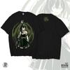 Футболка с принтом Frieren: Beyond Journey's End, Маг, Ваifu, Аниме, Манга, Baju Wibu, Японская, DJA Cloth, Короткий рукав, Большой размер, Свободная, Удобная