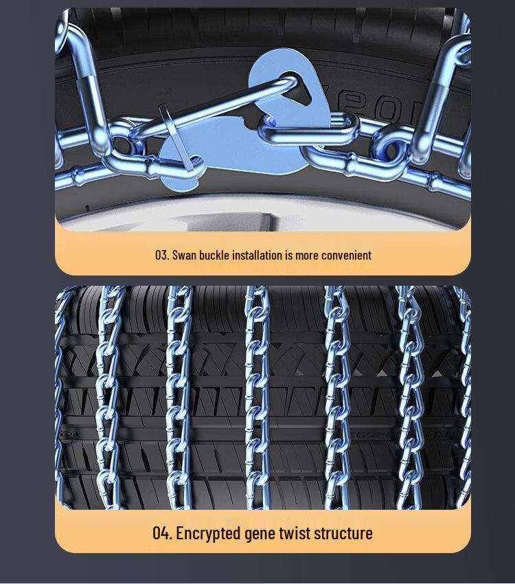 Совместимые цепи противоскольжения для снега и грязи для автомобилей Great Wall Haval H6, H2, H4, H5, H7, Big Dog M6