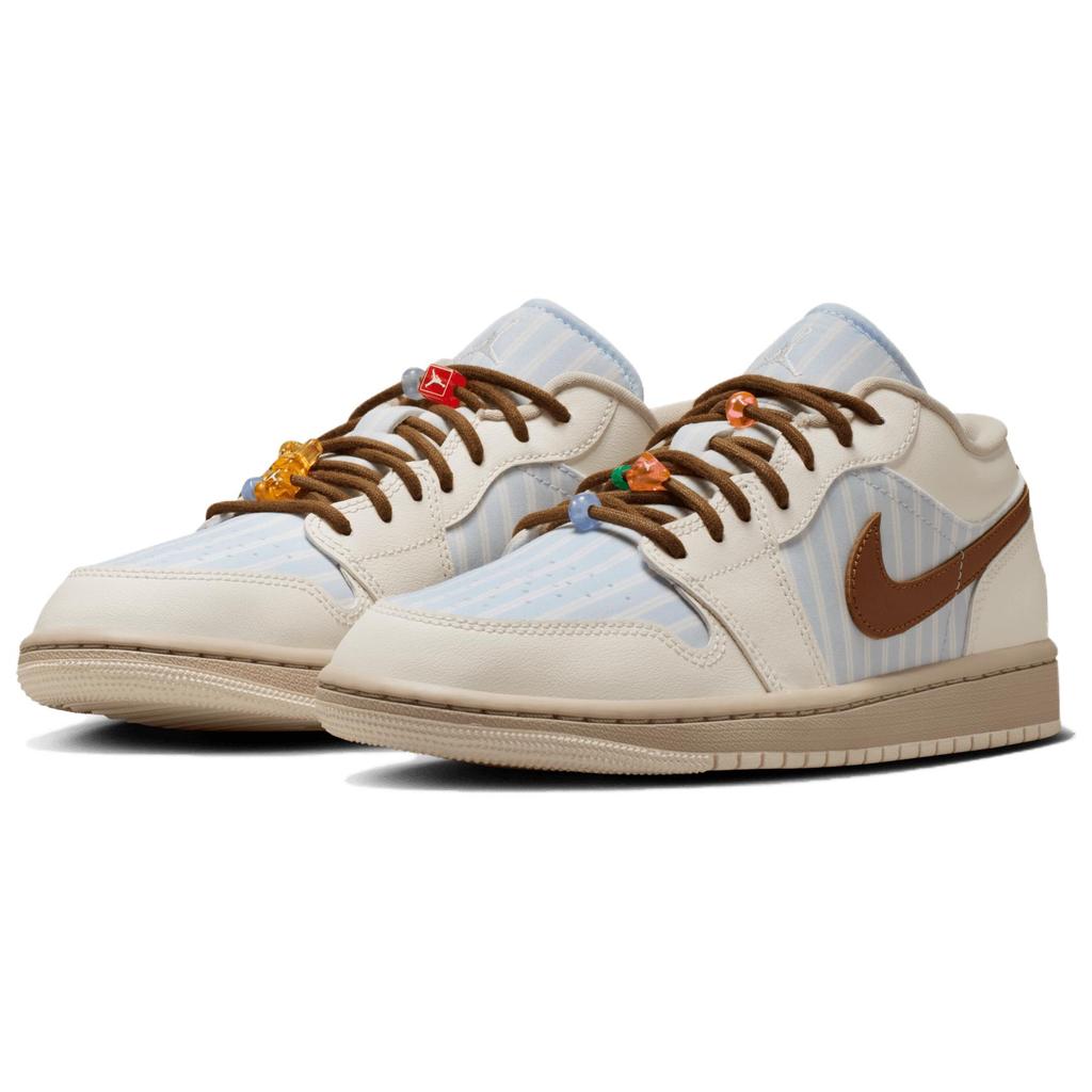 Jordan Air Jordan 1 Low Винтажные Баскетбольные Кроссовки Женские Бело-Синие IR7553-422