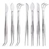 Handheld Stainless Steel Root Rake Mini Gardening Rake Garden Utensils Bonsai Tweezers  Loosen Soil
