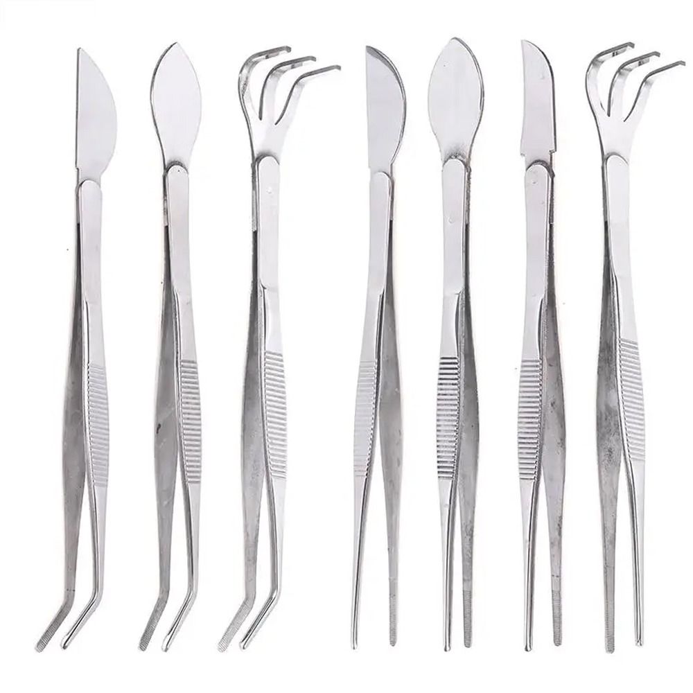 Handheld Stainless Steel Root Rake Mini Gardening Rake Garden Utensils Bonsai Tweezers Loosen Soil
