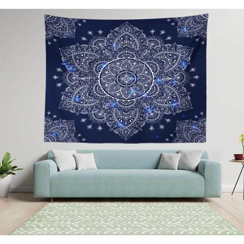 Home Decor Living Room Bedroom Tapestry Mandala Sun Lotus Wall Sofa Hanging