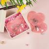 100pcs Waterproof Heart Shaped Self Sealing Bag Romantic Gift Plastic Bags  Valentine's Day Gift