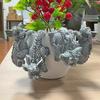 Set Of 4 Cute Dragon Resin Hanging Planter Pot Decorations, Climbing Sculpture Flower Pot And Vase Hugger Dragon Statue