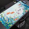 Cute Cat And Fish Mouse Pad Large Gaming Accessory XXL Game Rubber Desk Mat HD Non-Slip Computer Keyboard Laptop Long Mousepad