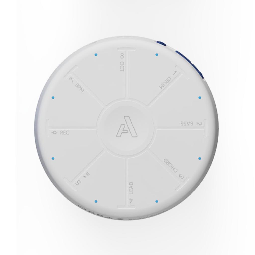 Artiphon Orba 2 Портативный музыкальный инструмент MIDI-контроллер Bluetooth USB (белый) мультиэлектронный сэмплер, синтезатор, лупер, iOS, Mac, Windows,