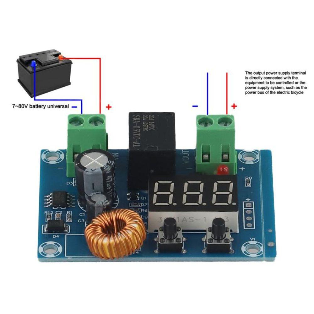 Compact XH-M609 DC Voltage Protection Module Undervoltage Protection Board for Lithium Battery