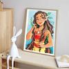 Disney Diamond Painting Moana Watercolor Style Healing Illustration Mosaic Art DIY Cross Stitch Embroidery Set Full Diamond Home Decor Gift