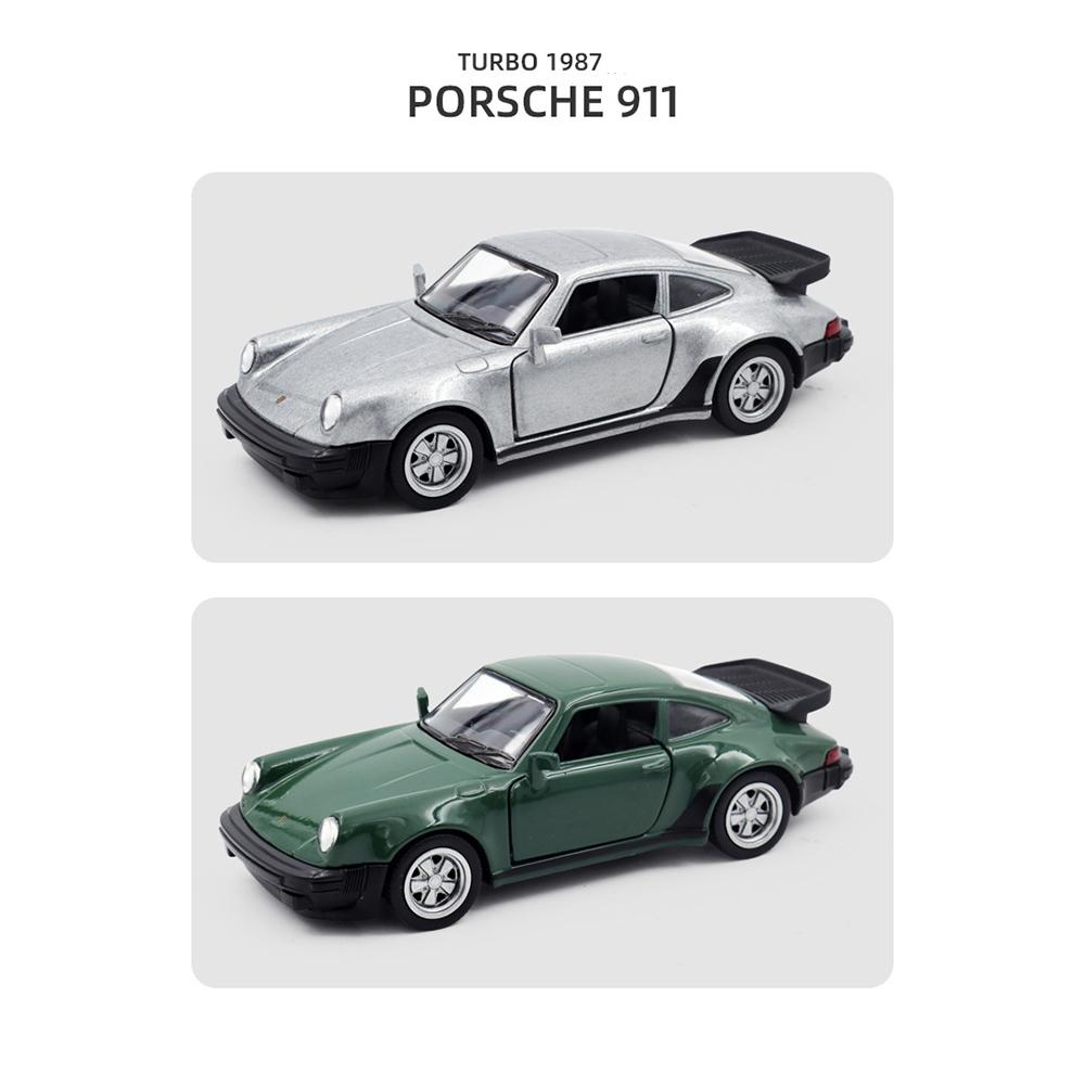 Литые модели автомобилей Porsche 911 Turbo в масштабе 1/36, игрушечные машинки Porsche 911 с откатным механизмом, автомобили, подарки для мальчиков и девочек