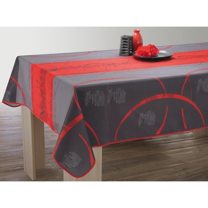 Nappe anti-taches Rectangulaire 150x300 cm - Astrid rouge