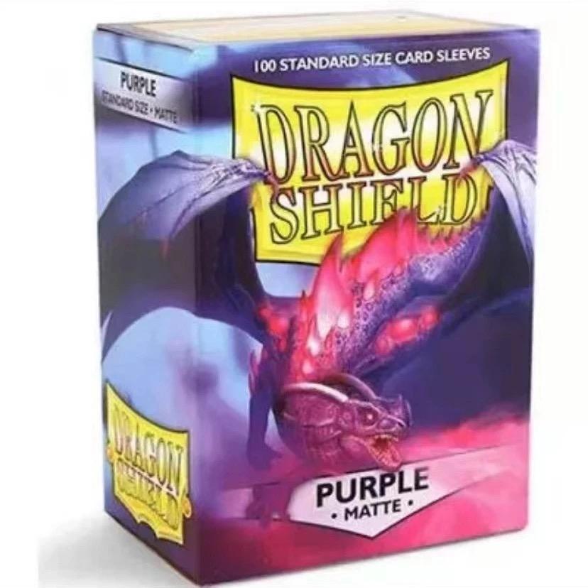 100Pcs/Set 66x91mm Purple Dragon Shield High Quality Cards Games Cards Playing TCG Sleeves Protector BLUE GOLD SILVER