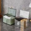 Flip Lid Cotton Pad Storage Box Plastic Qtip Holder Multi-purpose Swab Pad Holder Dresser