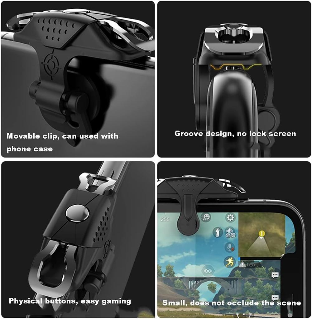 Триггеры для мобильных игр для PUBG COD, кнопка огня, клавиша прицеливания, джойстик, игровой контроллер, чувствительные кнопки прицеливания, L1 R1, контроллер шутера