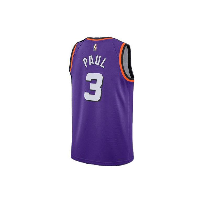 Nike Дышащий винтажный трикотаж НБА 90-х годов Suns Paul #3 Fan Edition 22-23 сезона, топы унисекс, фиолетовый DO9452-504