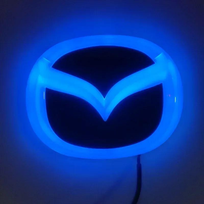 2025 Горячий Автомобиль 4D Светодиодная Подсветка Задний Значок Наклейки для Логотипа Mazda 2 3 6 RX8 RX7 CX7 8 CX5 MX5 323 Декорация Эмблемы Авто Аксессуары