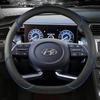 Чехол на руль автомобиля из искусственной кожи для Hyundai Tucson NX4 Elantra Sonata 10th, автоаксессуары