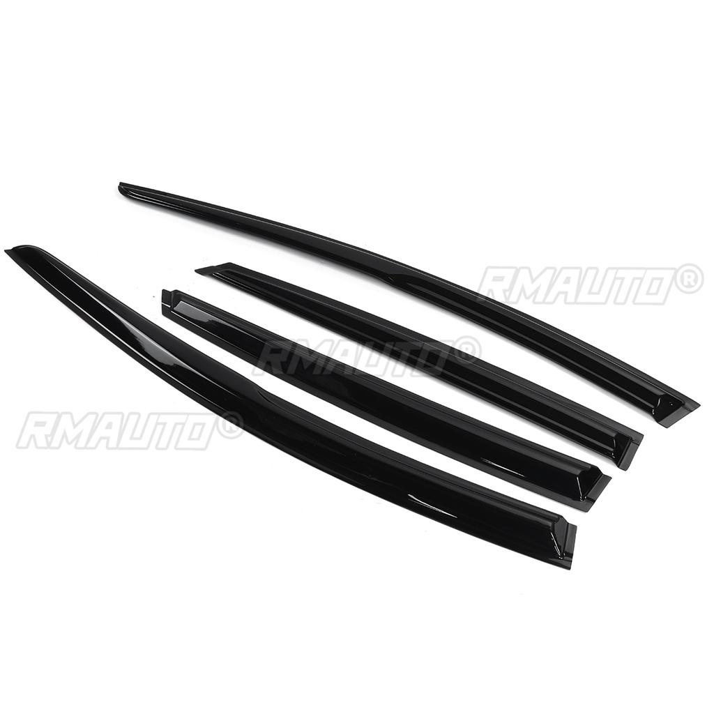 4 Pcs Black Tinted Car Side Window Visor Guard Vent Rain Guard Cover Trim Protection Awning Shelter for FORD for FOCUS 2009-2018