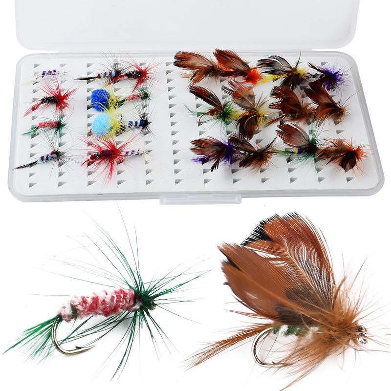 Приманки для рыбалки нахлыстом, 24 шт./кор., лососевые мухи, форель, сухая приманка для рыбалки нахлыстом, уличная пресноводная рыбалка нахлыстом