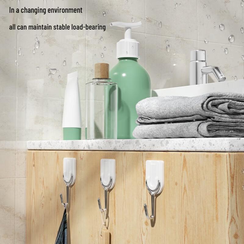 Deli 19355 0.5kg Adhesive Hooks (4-pack)