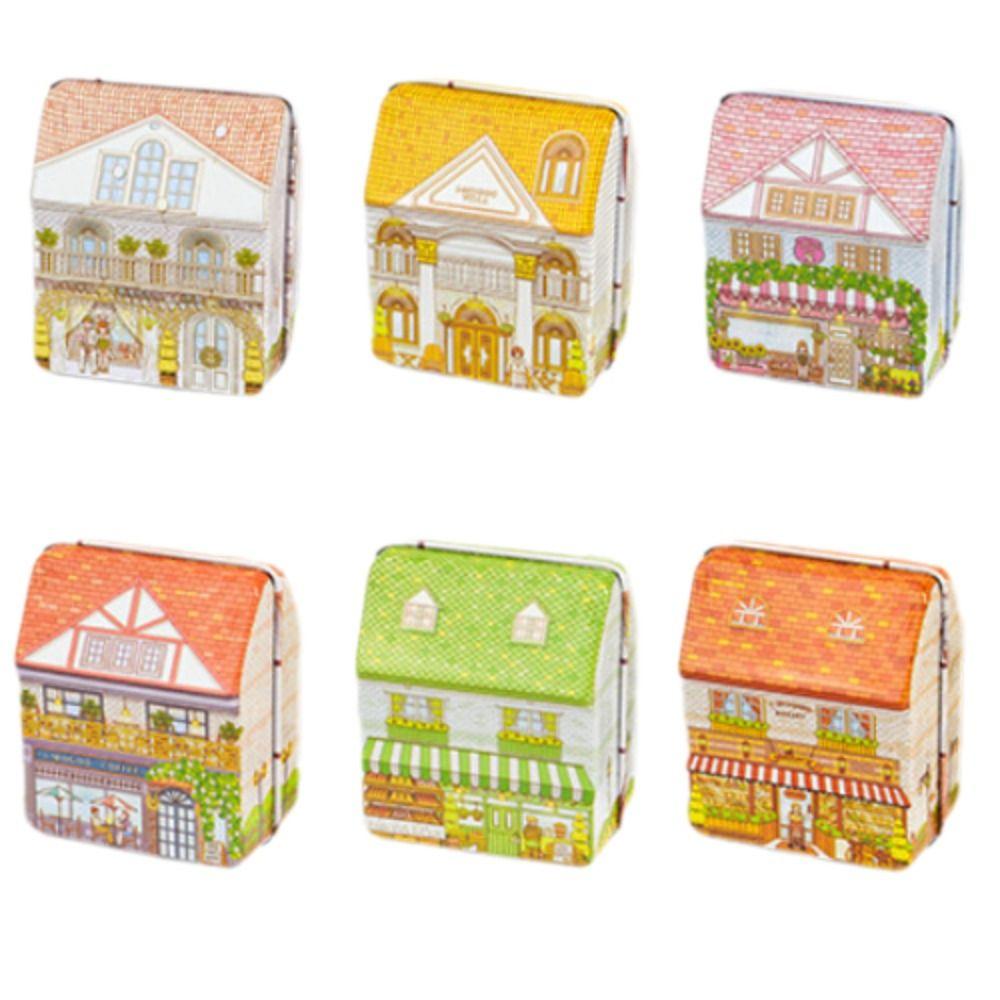 House-Shaped Storage Box Mini Storage Organizer Creative Candy Tin Box Wedding