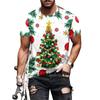 Funny Christmas T-Shirts for Men Summer Fashion Men's Clothing O-Neck Short Sleeve 3D Print Men T-Shirt Vintage Street T-Shirt