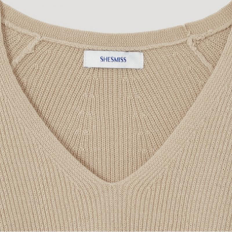  She S miss Вязаный жакет с V-образным вырезом SSkpop12040 Be