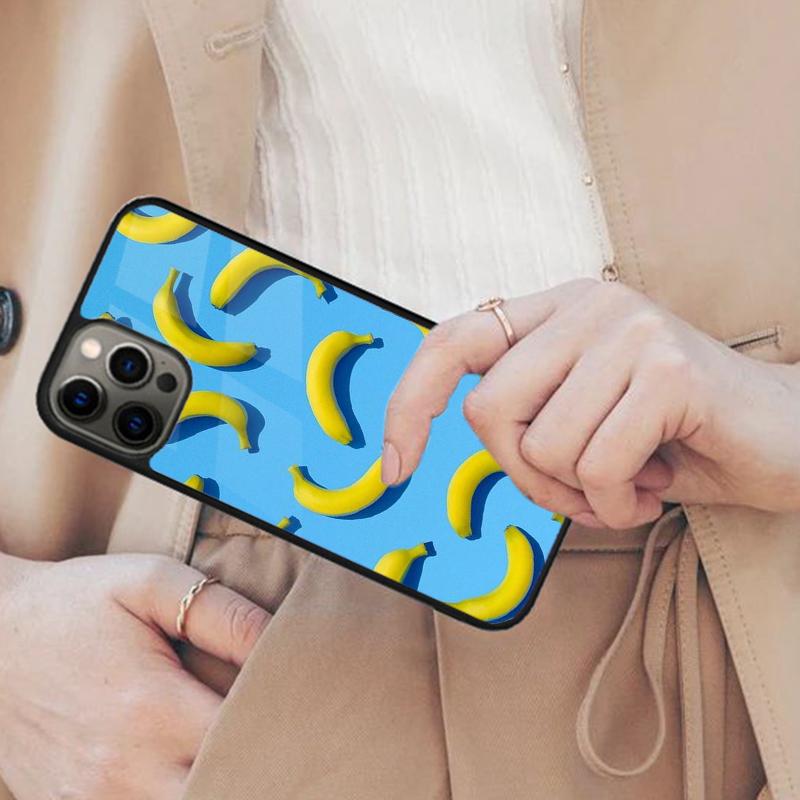 Banana Fruit Yellow Pattern Magnetic Phone Case For APPLE iPhone 17 Air 16 14 13 12 Pro Max 15 Plus Wireless MagSafe Cover
