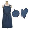 СТИЛЬ Набор декора Варежка набор горшков Фартук Кухня Готовка Темно-синий Подарок Праздник Стильный Милый СТИЛЬ Декор W8702000 2 предмета