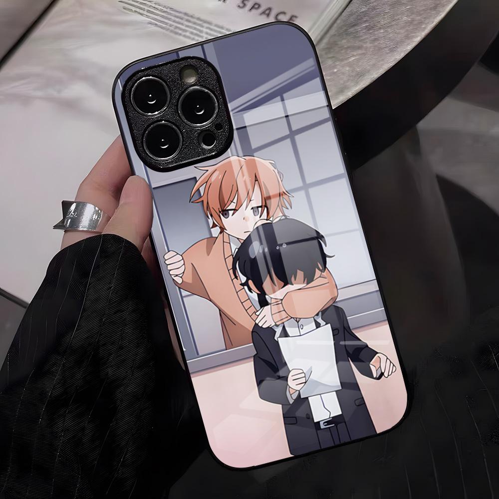 Чехол для телефона с персонажами аниме Сасаки и Мияно для iPhone 17 Pro Max 16 15 14 Pro Max 13 11 X Xs Xr 8 7Plus Стеклянная крышка