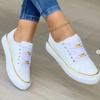 Plus Size Women's Shoes Low Heel Lace-up Small White Shoes Women's Shoes Casual Single Shoes Fashion Women's Shoes
