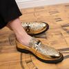 Shoes Male Flats Loafers Black Patent Leather Black Gold Loafers Handmade Tassel Men Formal Club Wedding Party Shoes Men