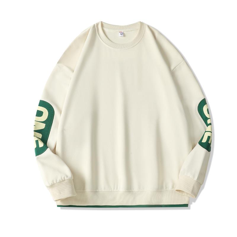 Толстовки с круглым вырезом, круглый вырез, мужской тонкий свободный свитер, весенне-осенний тренд, универсальные топы, повседневная рубашка для мальчиков