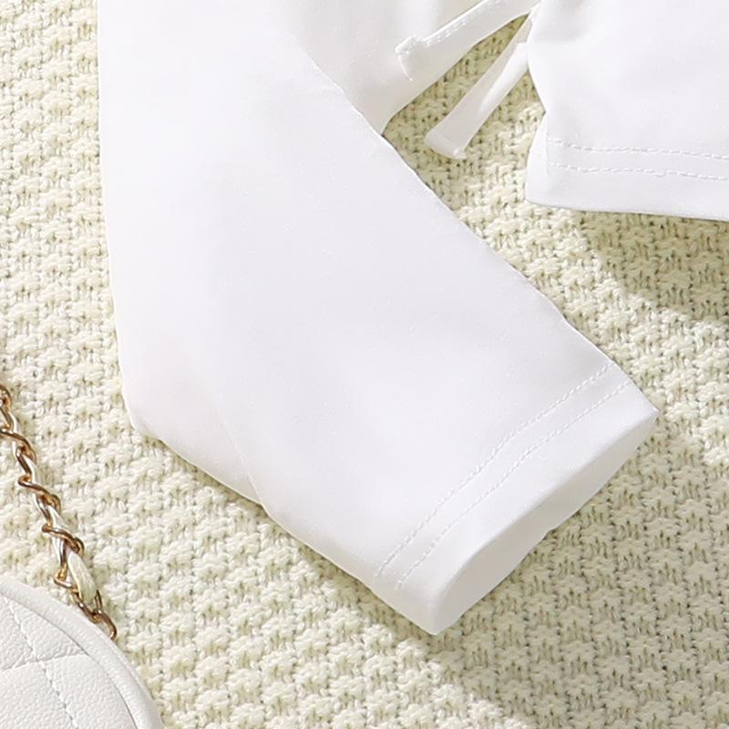 Girls Autumn Suit 2025 Children Clothing Letter Long Sleeved Sweatshirt + Wide-Leg Overalls Fashion 2 Piece Set