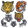 Tiger Head Embroidery Patch - Fashionable Large Applique for Coat Back Repair