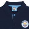 Manchester City FC Mens Contrast Sleeves Polo Shirt