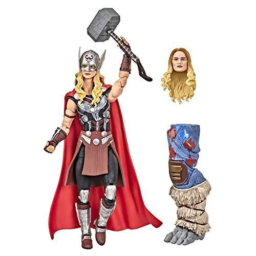 Hasbro Marvel Legends Series Тор: Любовь и гром Могучий Тор F1060 Оригинальный 6-дюймовый (15см) Фигурка с 4 аксессуарами и деталью для сборки фигурки