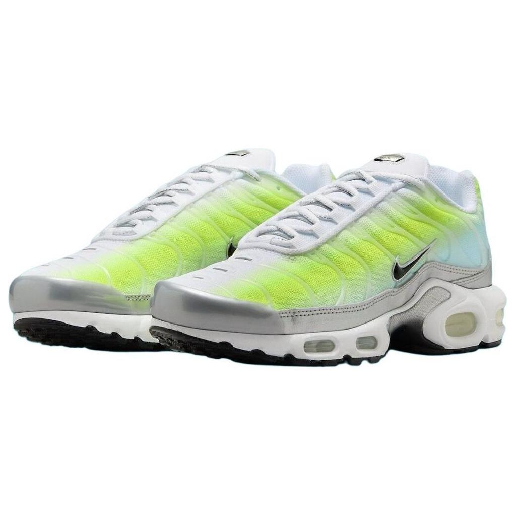 Nike Air Max Plus Кибер Глейшер Блю Градиент (Женский) Мужские кроссовки Белые Черные HJ9574-100