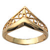Gold Plated Ring 'Carmen' Golden - 10 Mm