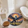 Griffin,Round Area Rug,Carpet Rug for Living Room Bedroom Sofa Playroom Decor,Non-slip Floor Mat